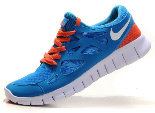 Nike Free Run 2 Womens Size Us9 9.5 10 Sky Blue And Orange Factory Outlet